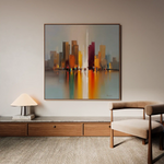Abstract 1192 Canvas Art 60 x 60 cm / Black