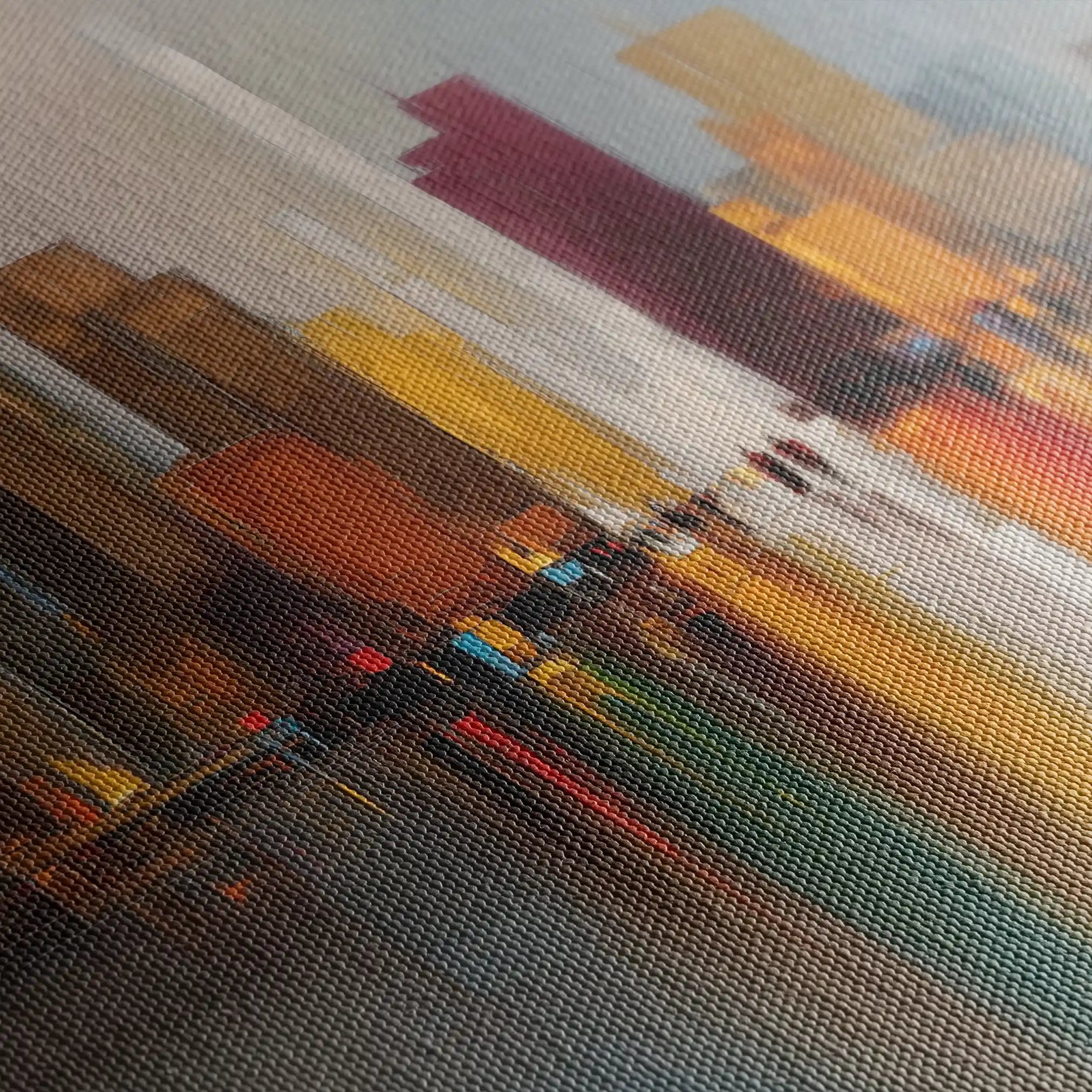 Abstract 1192 Canvas Art 60 x 60 cm / Black