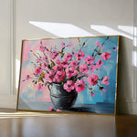 Floral 1192 Canvas Art 18" x 24" / 45 x 60 cm / Black