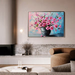 Floral 1192 Canvas Art 18" x 24" / 45 x 60 cm / Black