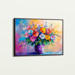 Floral 1193 Canvas Art 18" x 24" / 45 x 60 cm / Black