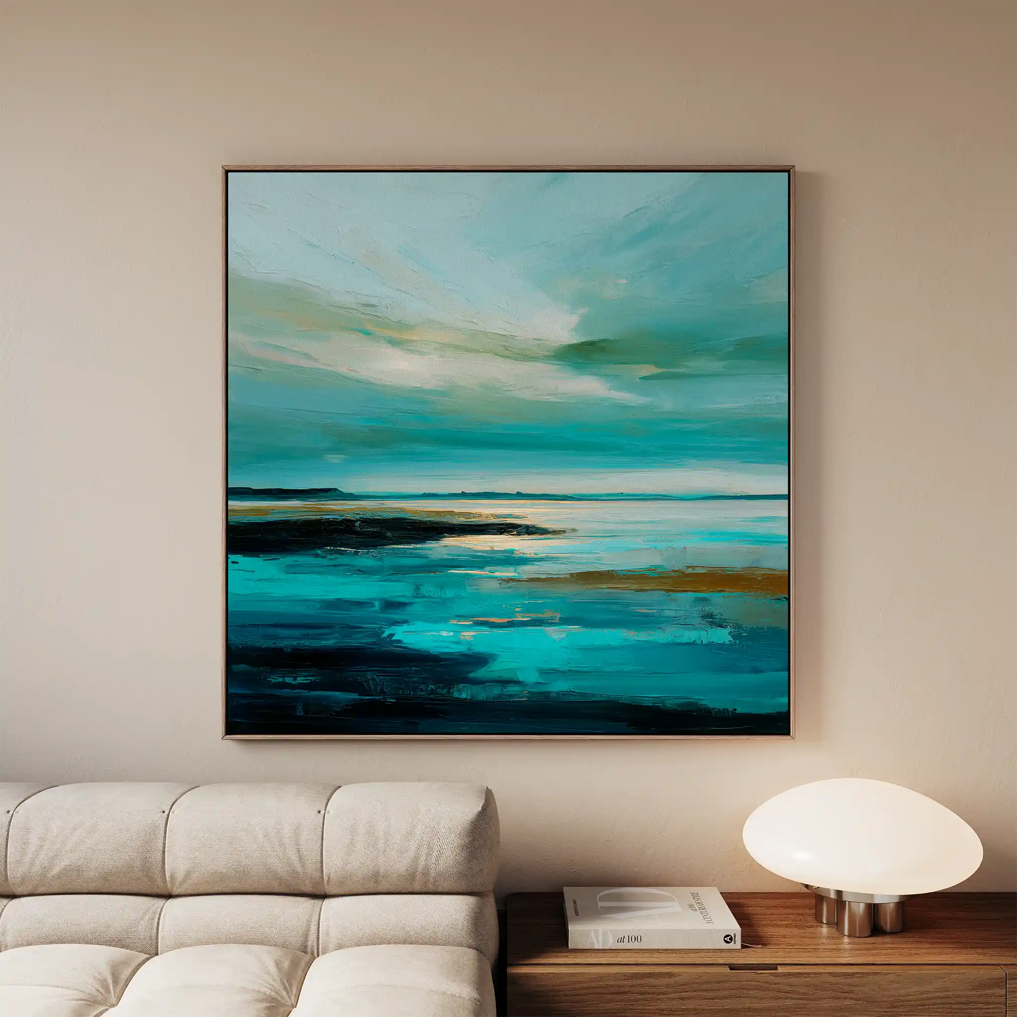 Abstract 1194 Canvas Art 60 x 60 cm / Black
