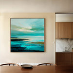 Abstract 1194 Canvas Art 60 x 60 cm / Black