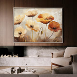 Floral 1194 Canvas Art 18" x 24" / 45 x 60 cm / Black