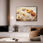 Floral 1194 Canvas Art 18" x 24" / 45 x 60 cm / Black
