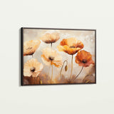 Floral 1194 Canvas Art 18" x 24" / 45 x 60 cm / Black