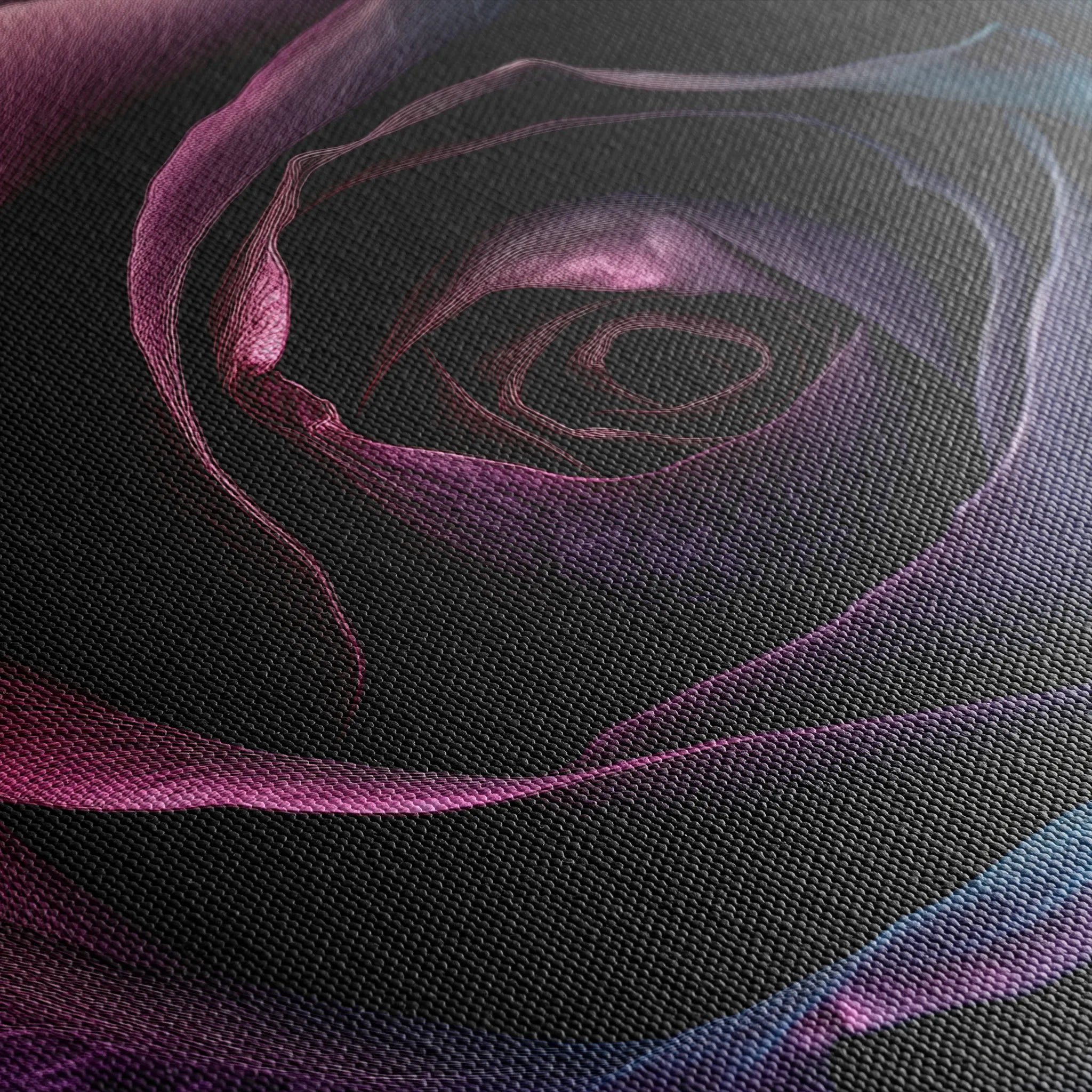 Floral 1195 Canvas Art 18" x 24" / 45 x 60 cm / Black