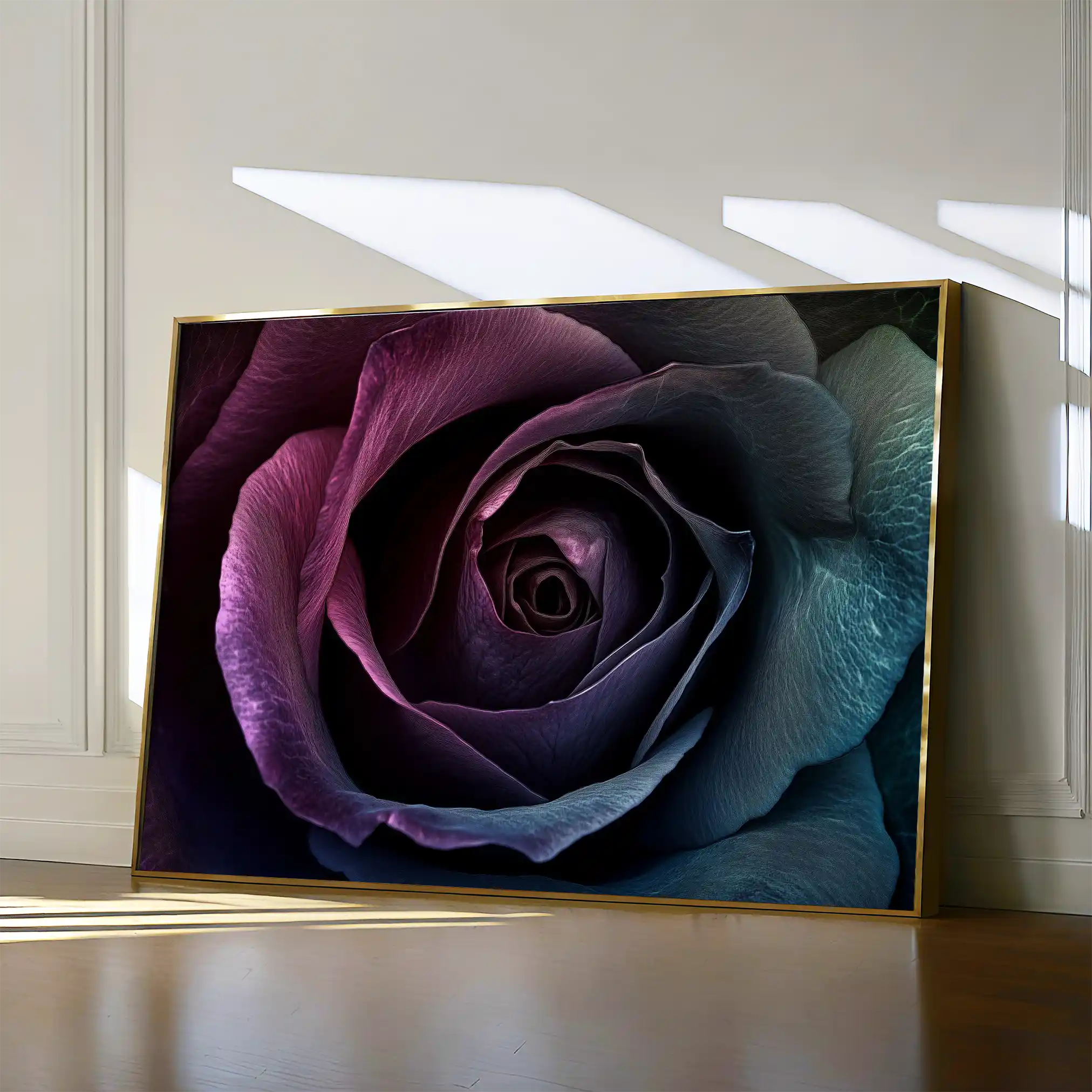 Floral 1195 Canvas Art 60 x 40 cm / Black