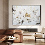 Floral 1196 Canvas Art 18" x 24" / 45 x 60 cm / Black