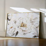 Floral 1196 Canvas Art 60 x 40 cm / Black