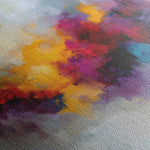 Abstract 1197 Canvas Art 16" x 16" / 40 x 40 cm / Black