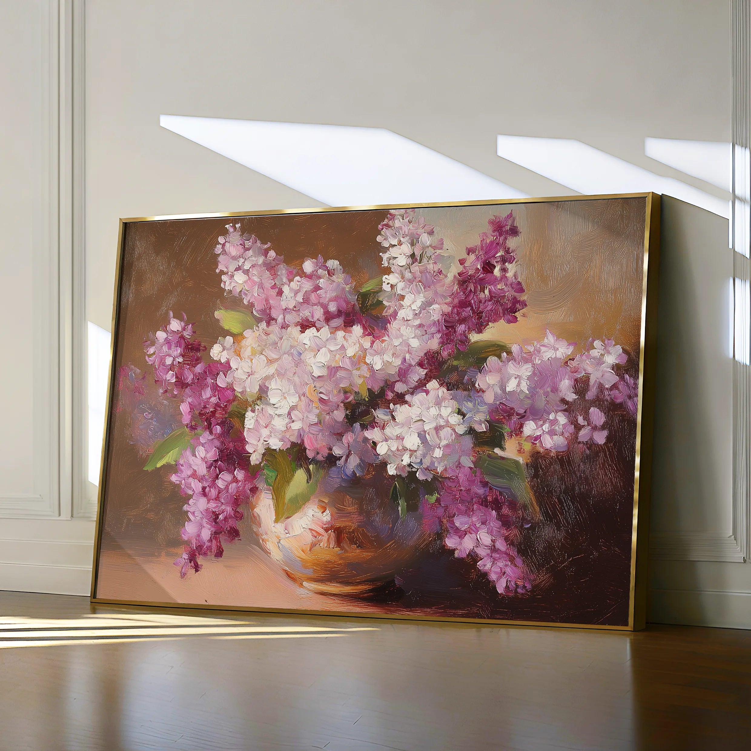 Floral 1197 Canvas Art 18" x 24" / 45 x 60 cm / Black