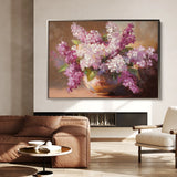 Floral 1197 Canvas Art 18" x 24" / 45 x 60 cm / Black