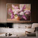 Floral 1197 Canvas Art 18" x 24" / 45 x 60 cm / Black