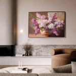 Floral 1197 Canvas Art 18" x 24" / 45 x 60 cm / Black