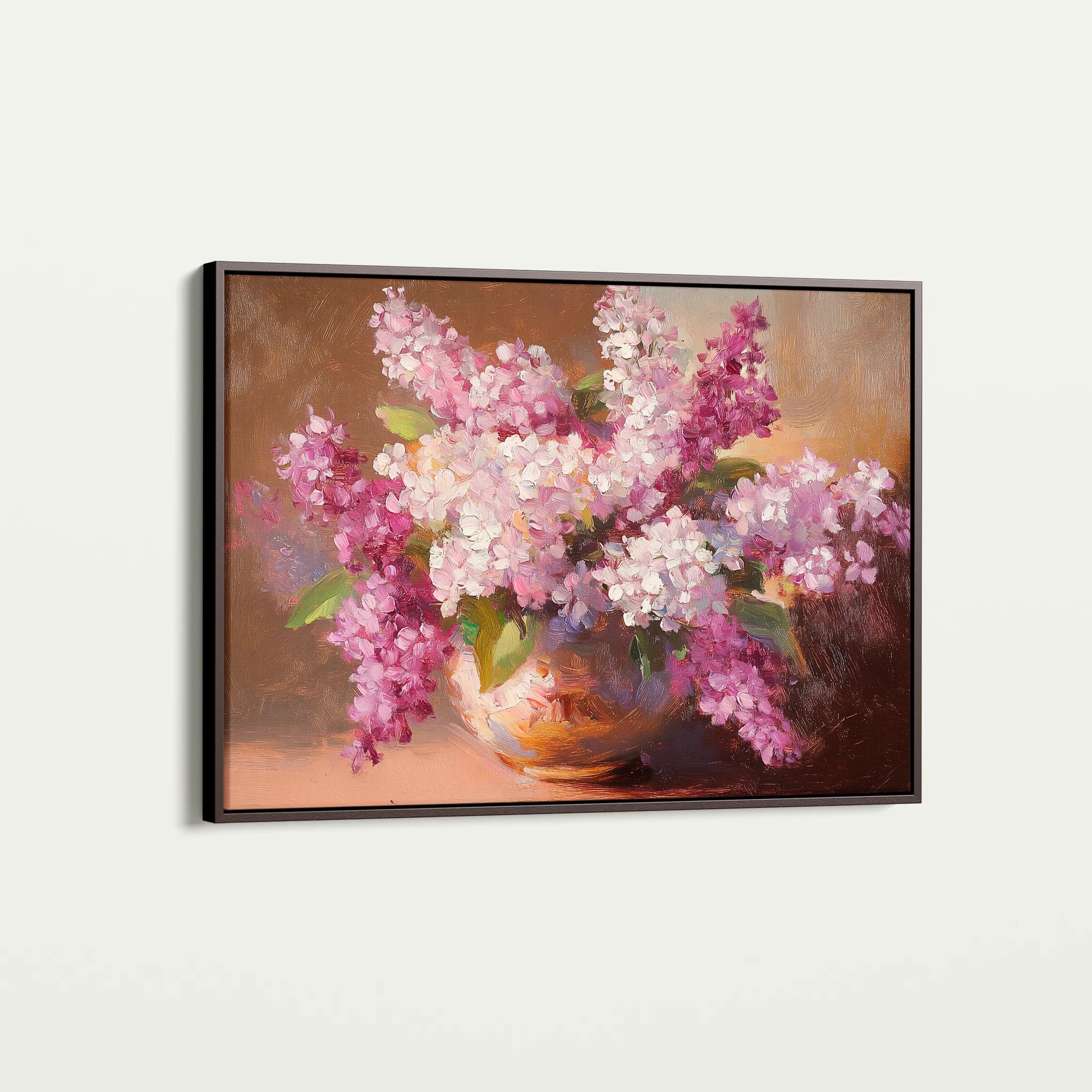 Floral 1197 Canvas Art 18" x 24" / 45 x 60 cm / Black