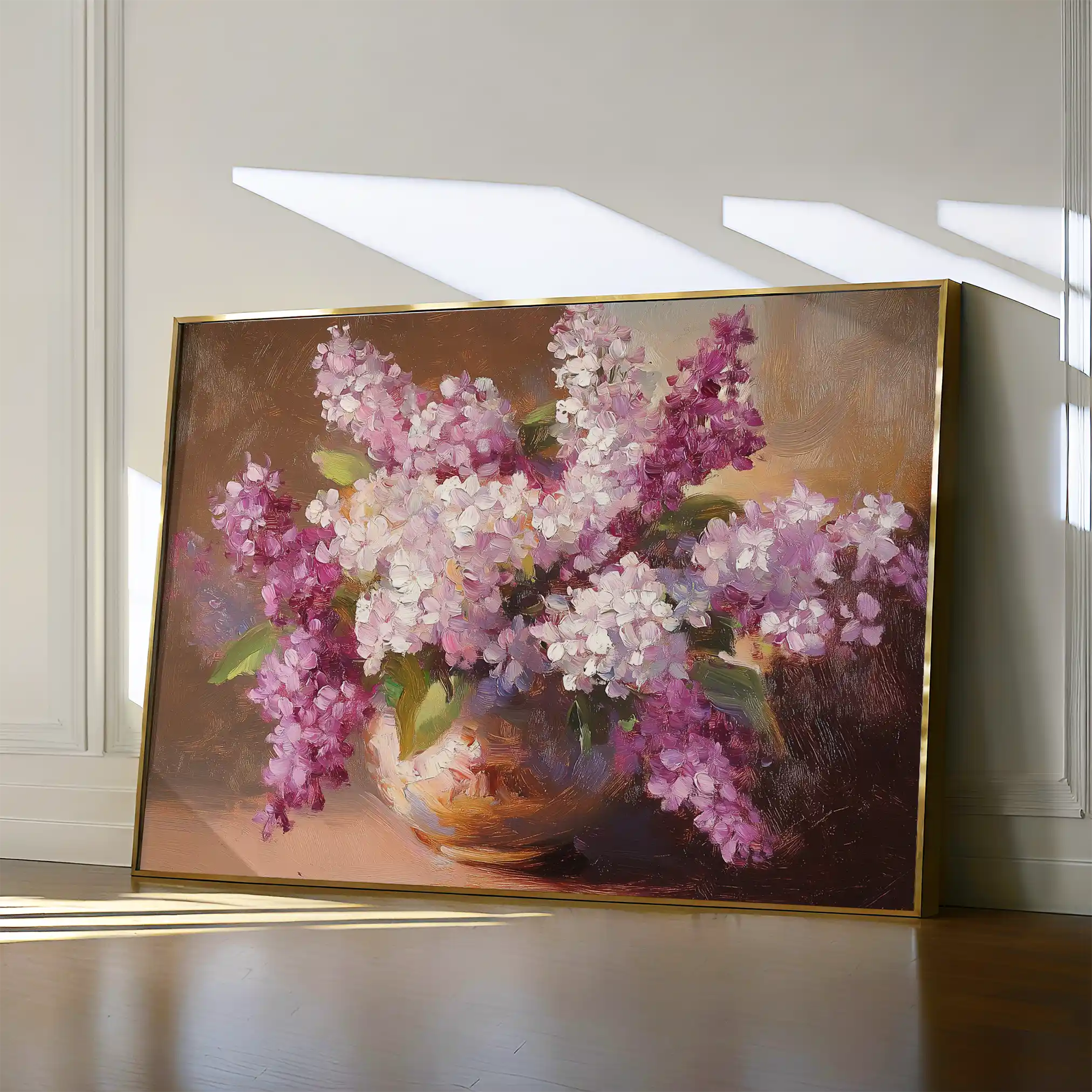 Floral 1197 Canvas Art 60 x 40 cm / Black