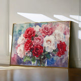 Floral 1198 Canvas Art 18" x 24" / 45 x 60 cm / Black