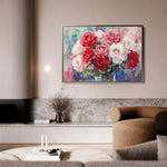 Floral 1198 Canvas Art 18" x 24" / 45 x 60 cm / Black