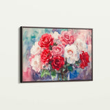 Floral 1198 Canvas Art 18" x 24" / 45 x 60 cm / Black