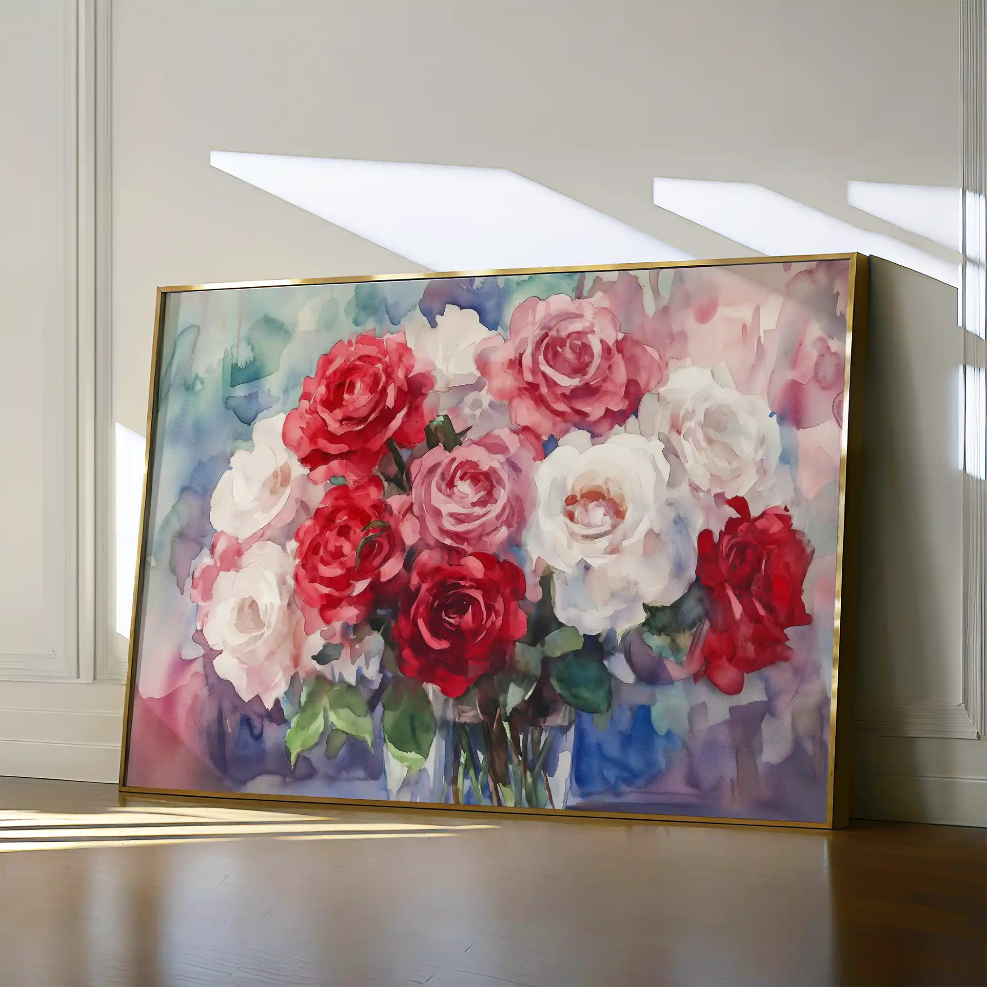 Floral 1198 Canvas Art 60 x 40 cm / Black