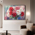 Floral 1198 Canvas Art 60 x 40 cm / Black