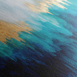 Abstract 1199 Canvas Art 16" x 16" / 40 x 40 cm / Black