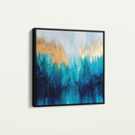 Abstract 1199 Canvas Art 60 x 60 cm / Black