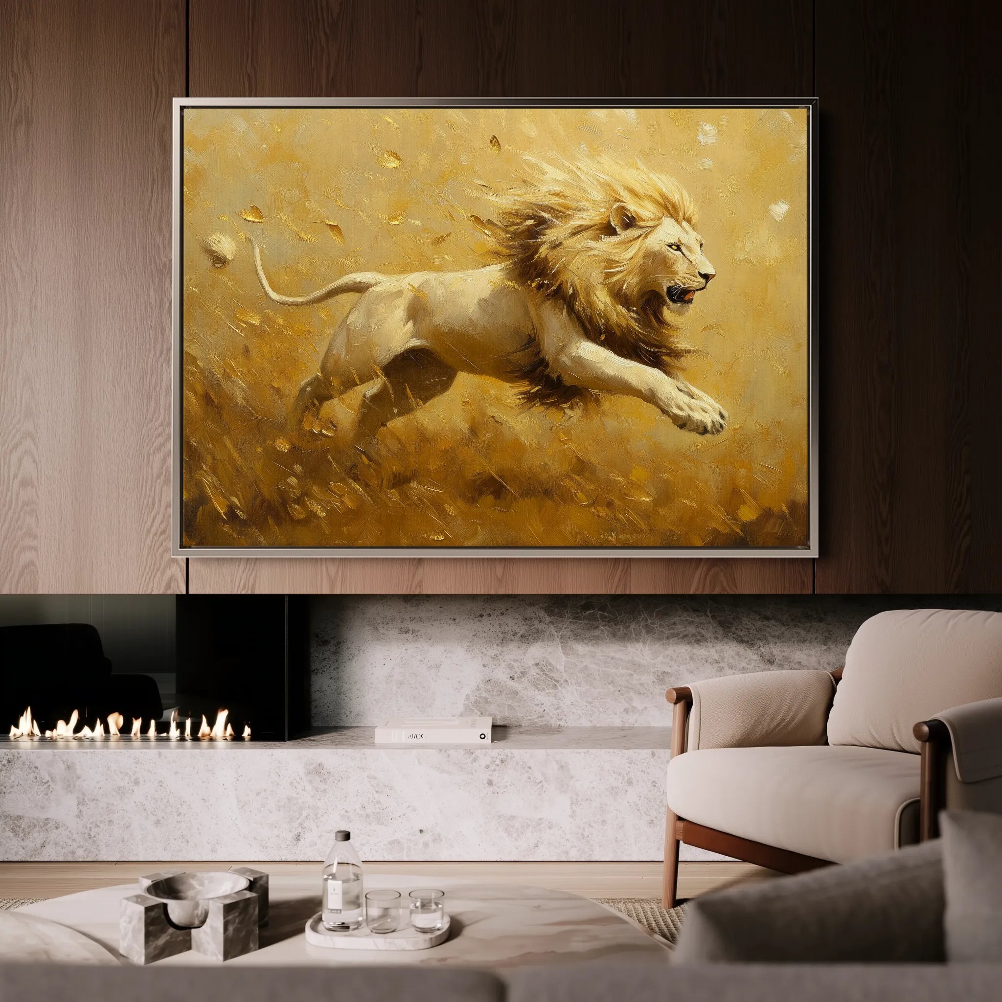 Animals 120 Canvas Art 18" x 24" / 45 x 60 cm / Black