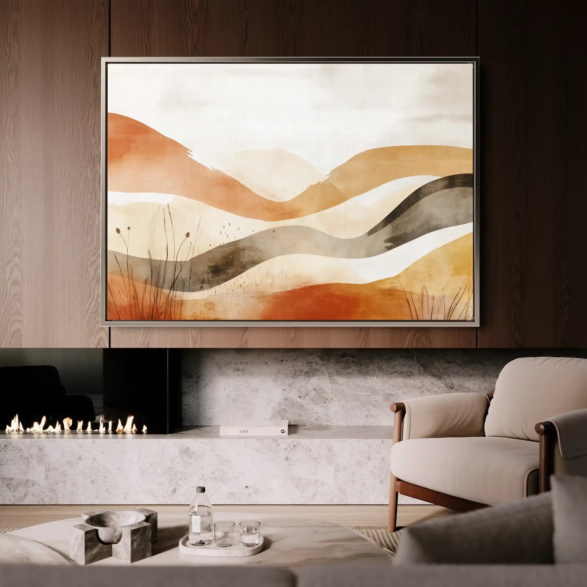 Boho 120 Canvas Art 60 x 40 cm / Black