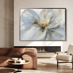 Floral 120 Canvas Art 18" x 24" / 45 x 60 cm / Black