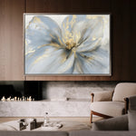 Floral 120 Canvas Art 18" x 24" / 45 x 60 cm / Black