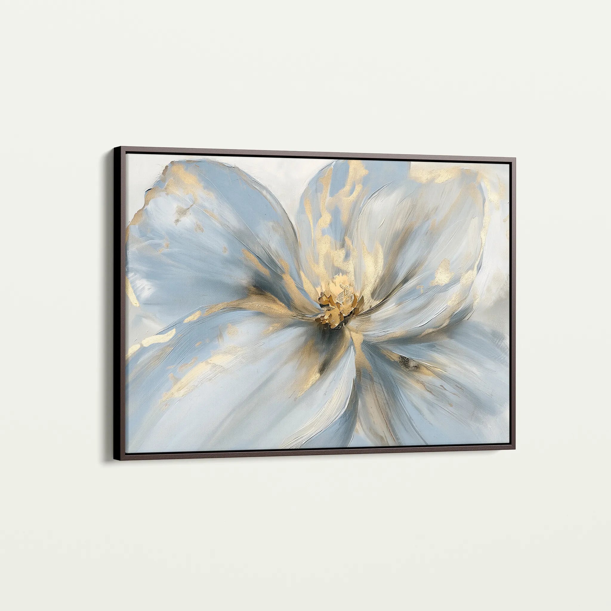 Floral 120 Canvas Art 18" x 24" / 45 x 60 cm / Black