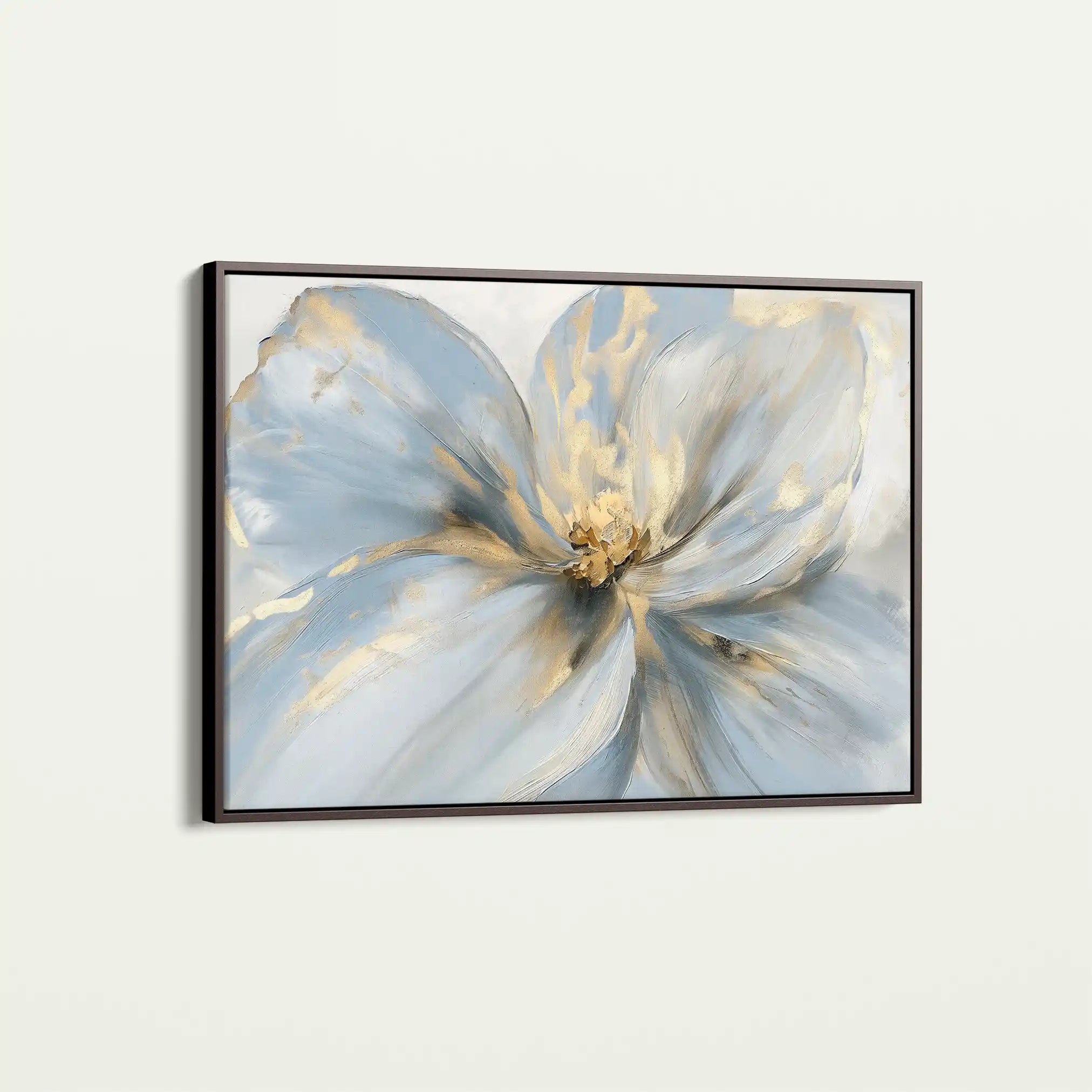 Floral 120 Canvas Art 60 x 40 cm / Black