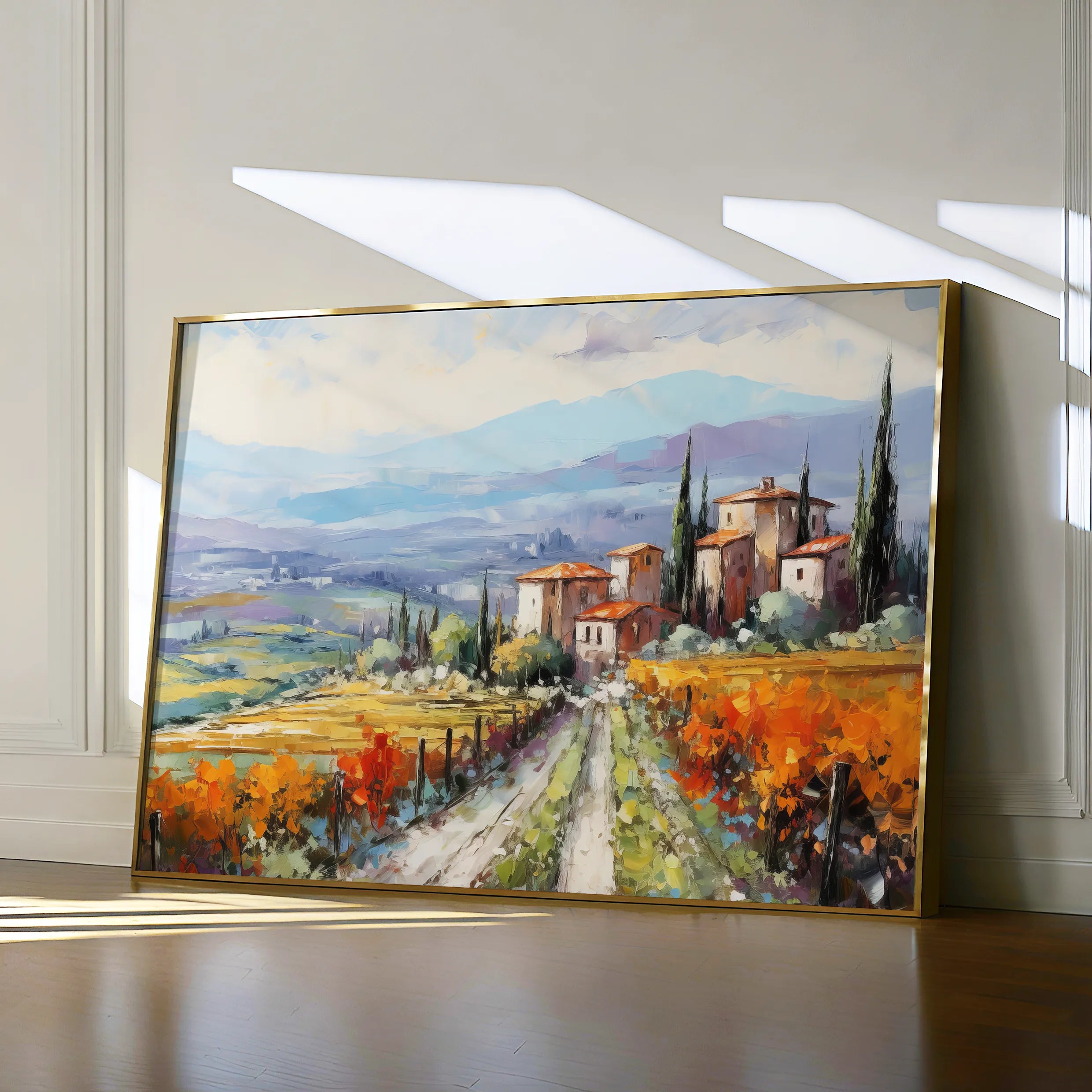 Landscape 120 Canvas Art 18" x 24" / 45 x 60 cm / Black