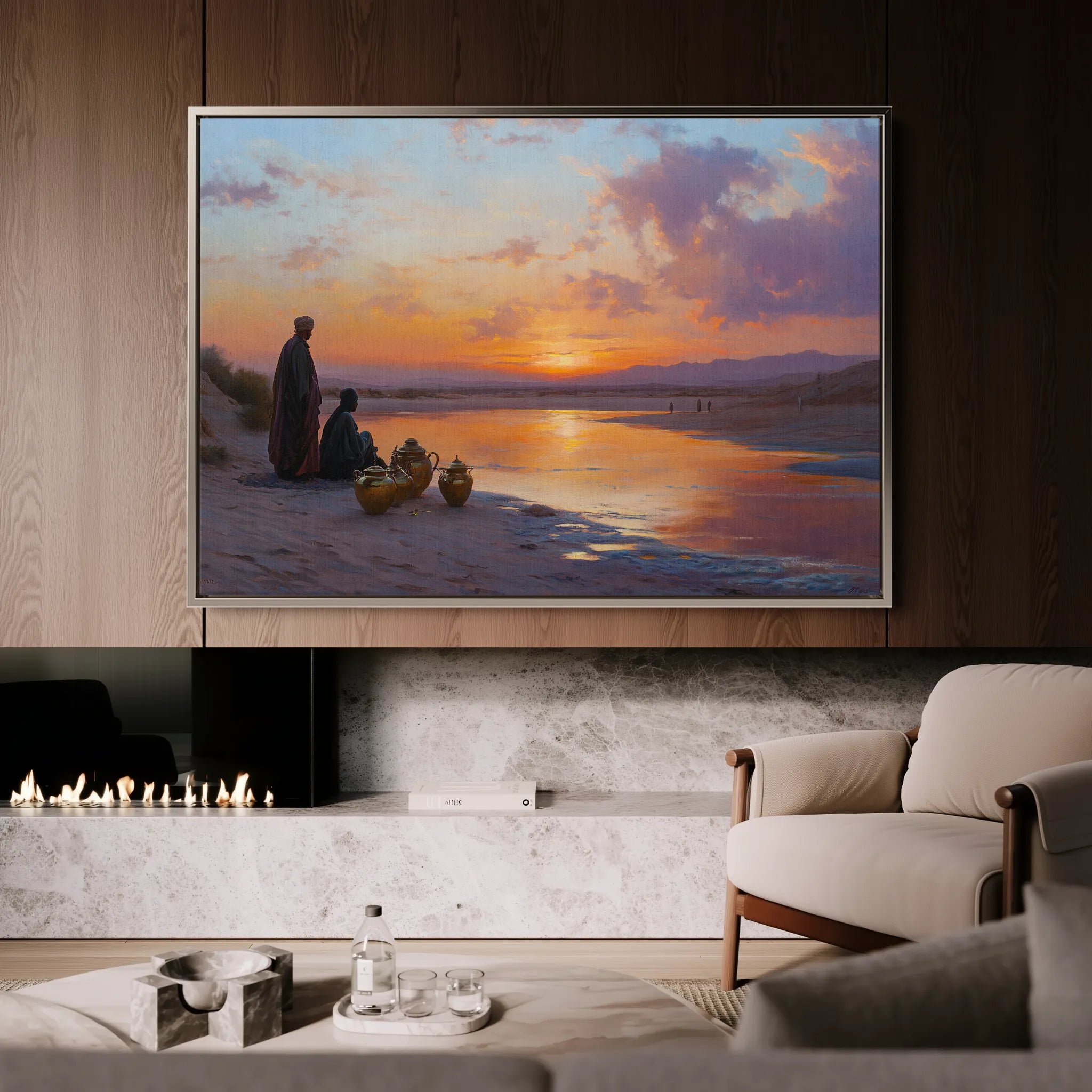 Orientalist 120 Canvas Art 18" x 24" / 45 x 60 cm / Black