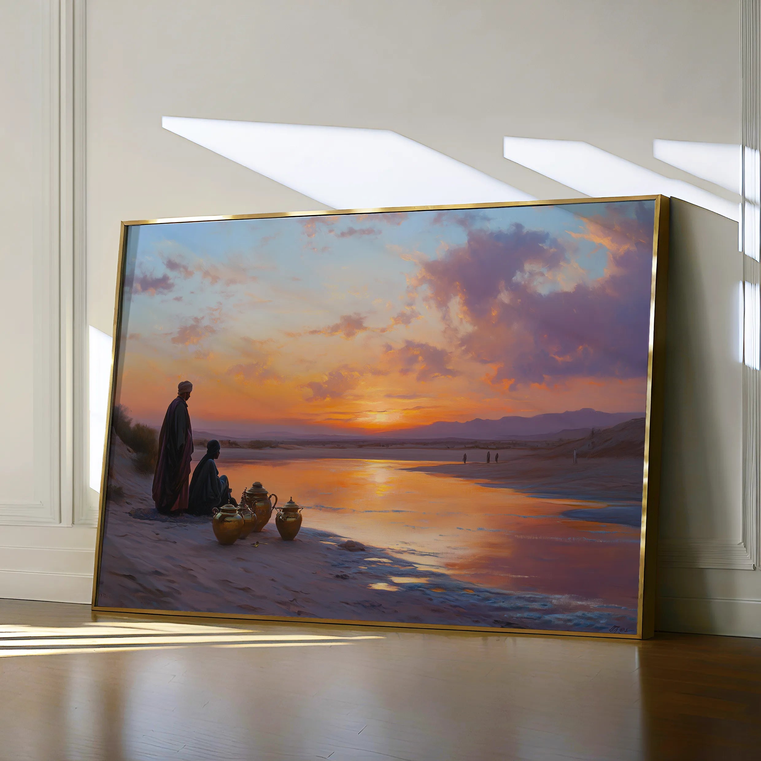 Orientalist 120 Canvas Art 18" x 24" / 45 x 60 cm / Black