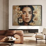 Portrait 120 Canvas Art 18" x 24" / 45 x 60 cm / Black