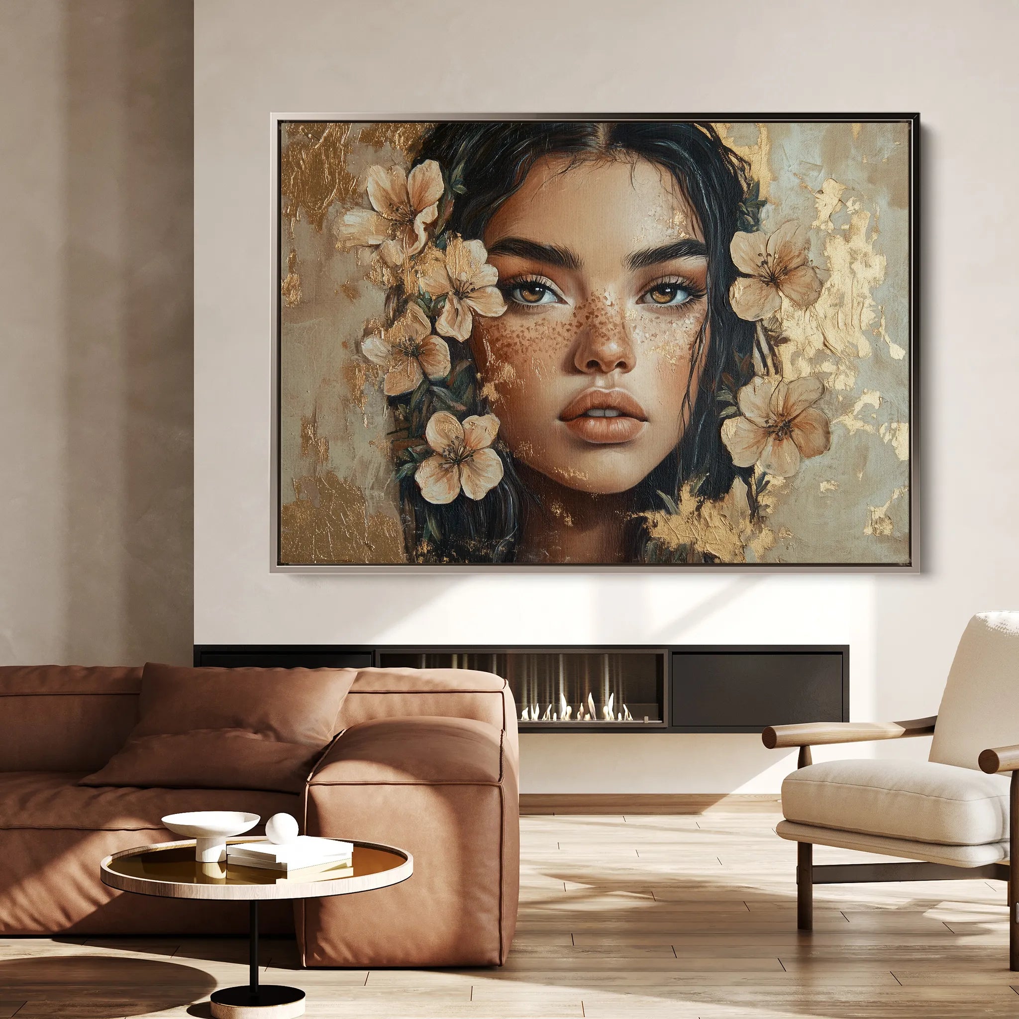Portrait 120 Canvas Art 18" x 24" / 45 x 60 cm / Black