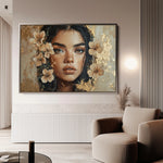 Portrait 120 Canvas Art 18" x 24" / 45 x 60 cm / Black