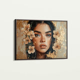 Portrait 120 Canvas Art 18" x 24" / 45 x 60 cm / Black