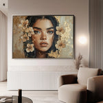 Portrait 120 Canvas Art 60 x 40 cm / Black