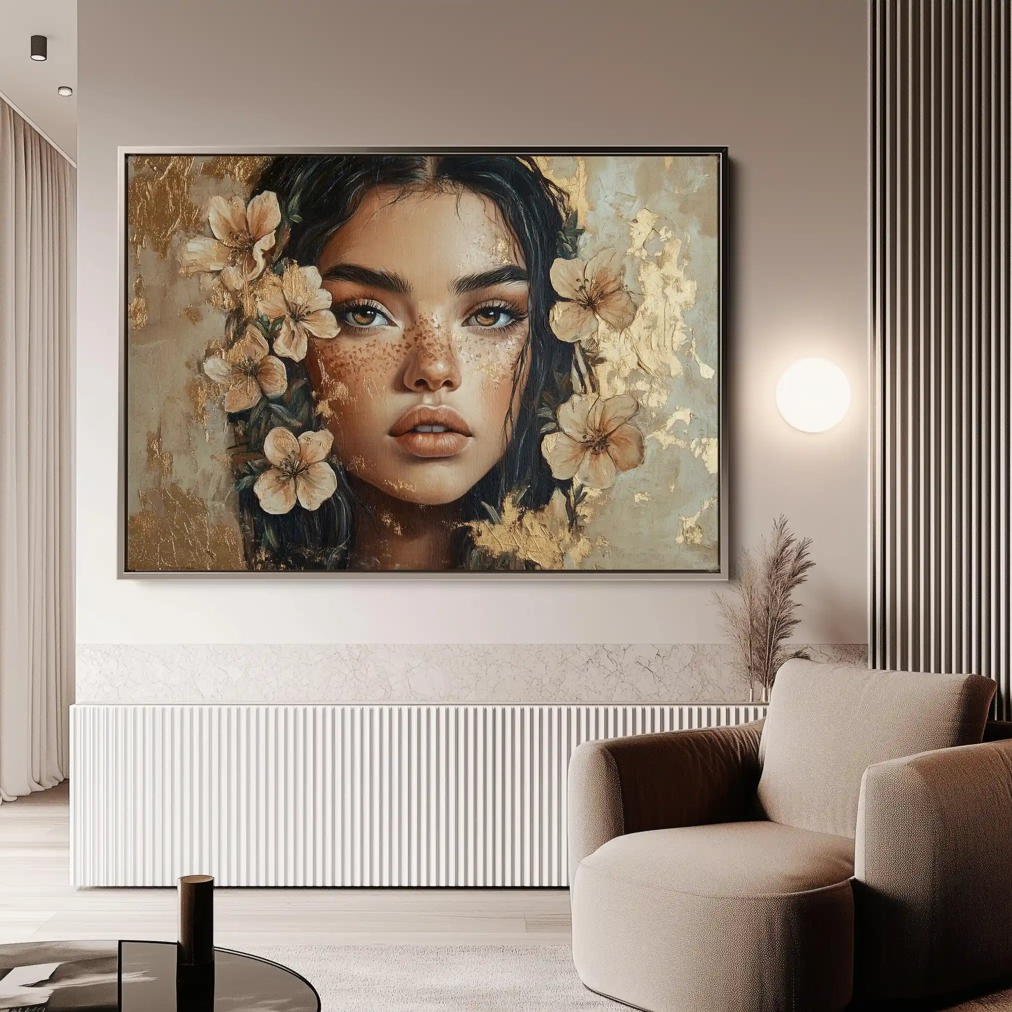 Portrait 120 Canvas Art 60 x 40 cm / Black