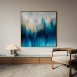 Abstract 1200 Canvas Art 16" x 16" / 40 x 40 cm / Black