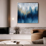 Abstract 1200 Canvas Art 16" x 16" / 40 x 40 cm / Black