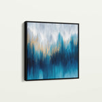Abstract 1200 Canvas Art 16" x 16" / 40 x 40 cm / Black