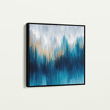 Abstract 1200 Canvas Art 16" x 16" / 40 x 40 cm / Black