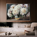 Floral 1200 Canvas Art 18" x 24" / 45 x 60 cm / Black