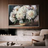 Floral 1200 Canvas Art 18" x 24" / 45 x 60 cm / Black
