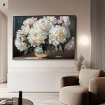Floral 1200 Canvas Art 18" x 24" / 45 x 60 cm / Black